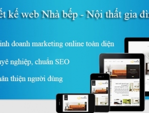 thiết kế web nhà bếp nội thất gia đình.