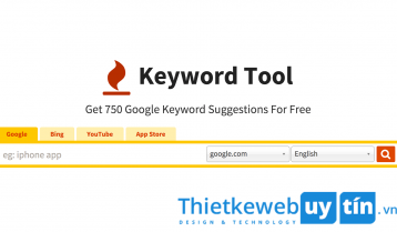 CÔNG CỤ THỨ HAI HỔ TRỢ ĐẮC LỰC CHO BẠN TÌM KIẾM TỪ KHÓA VỚI KEYWORDTOOL.IO