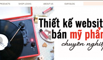 Thiết kế website kinh doanh mỹ phẩm