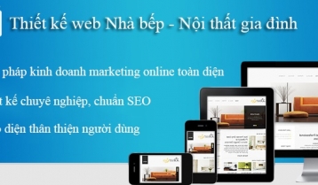 Thiết kế website nội thất nhà bếp