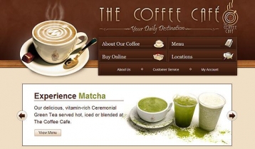 thiết kế website cafe