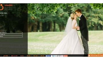 thiết kế website Studio ảnh cưới
